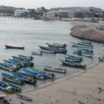 Рыбацкая бухта на побережье Аденского залива в Йемене