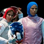 Египетские спортсменки Эман Габер и Рана аль-Хусейни