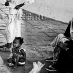 Мекка. Уличные попрошайки из бедных африканских стран
