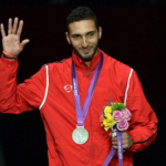 Серебряный призер по фехтованию на шпагах из Египта Алаа Абуль-Касим